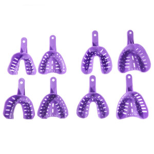 CUCHARILLA PARA ORTODONCIA PERFORADA DE PLASTICO JUEGO CON 8 PIEZAS